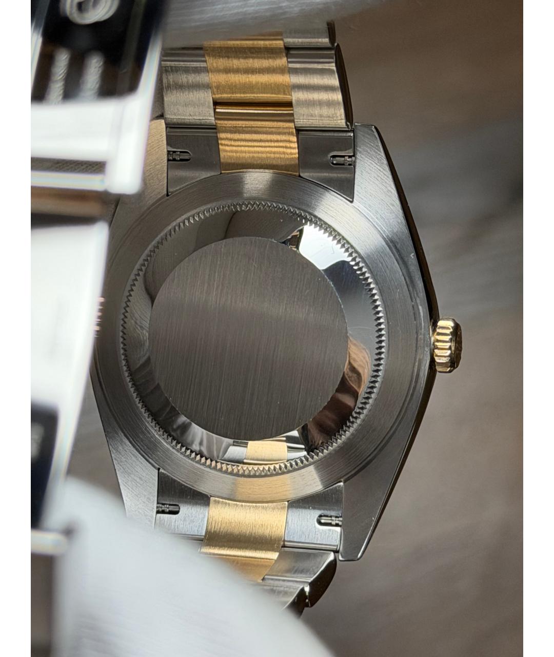 ROLEX Серые часы из желтого золота, фото 6