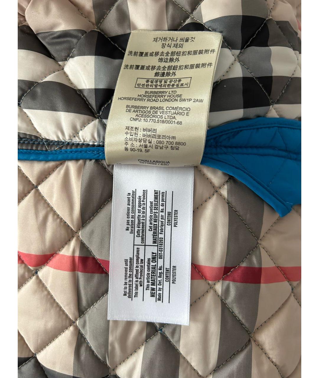 BURBERRY Бирюзовая куртка, фото 5