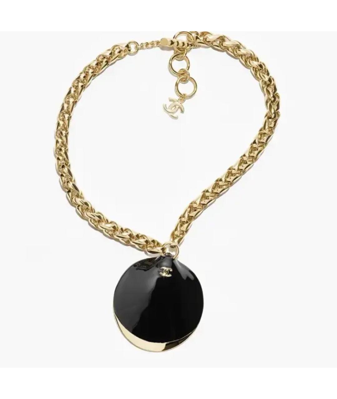CHANEL Черное металлическое колье, фото 6