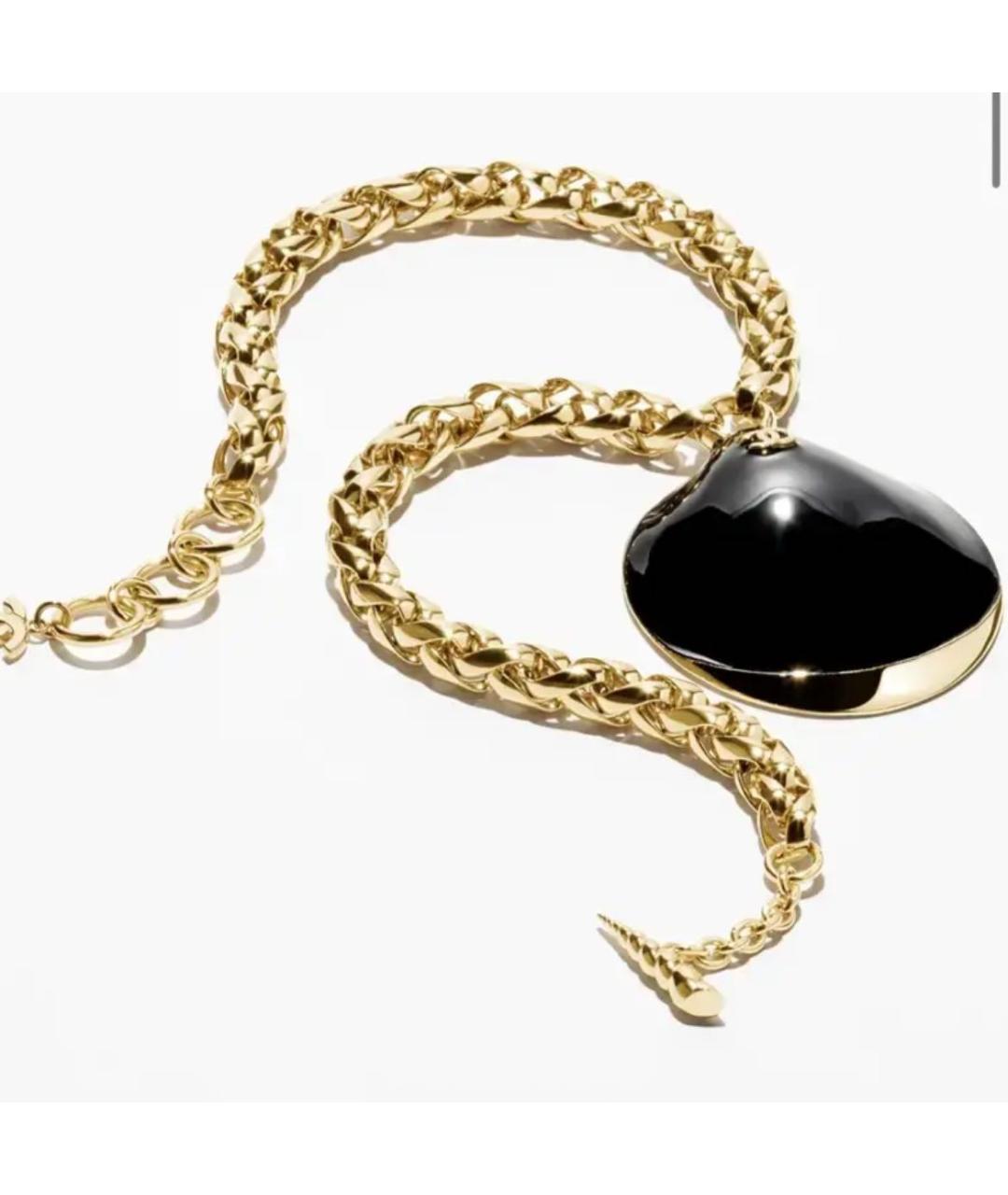 CHANEL Черное металлическое колье, фото 4