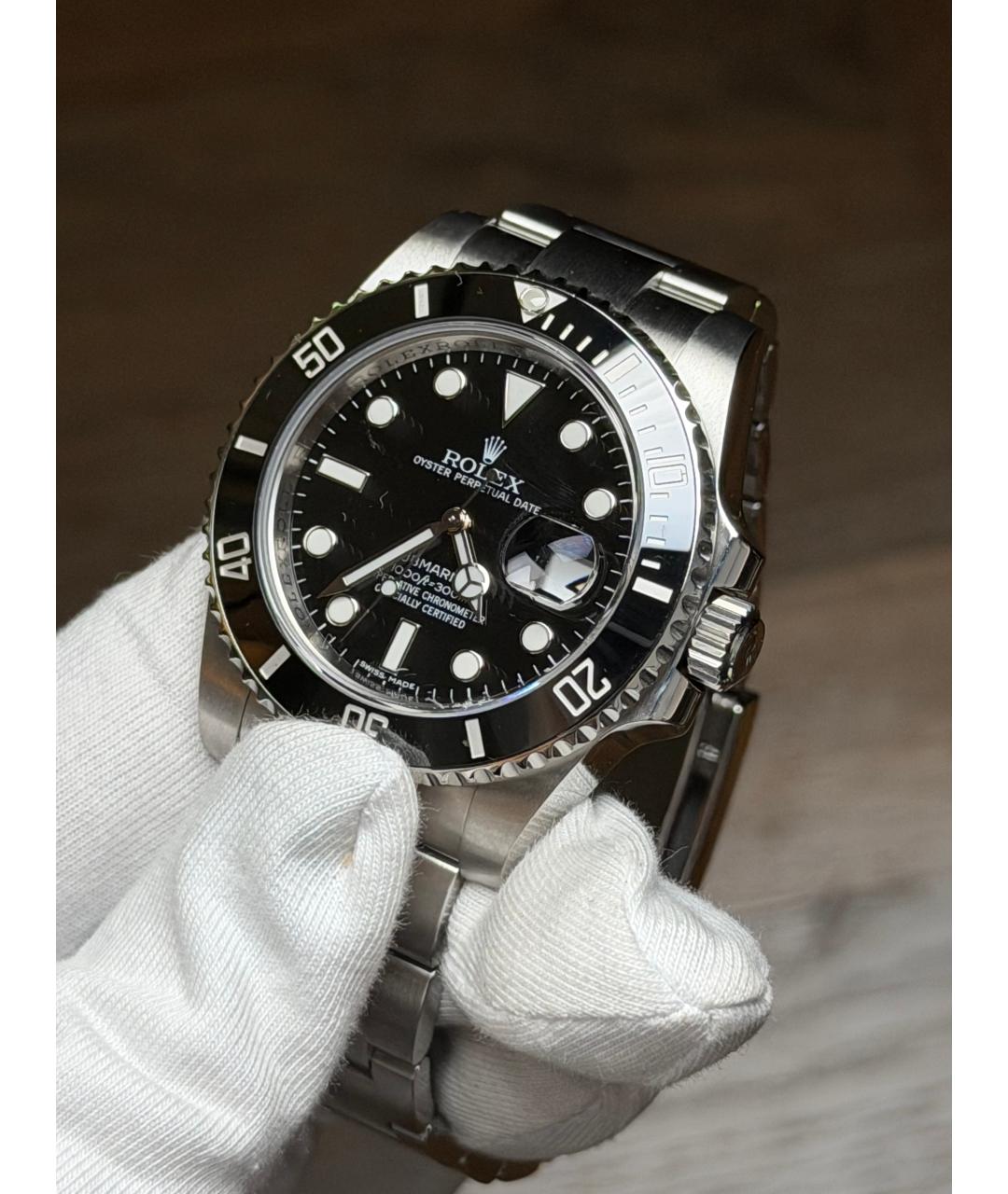 ROLEX Черные часы, фото 3