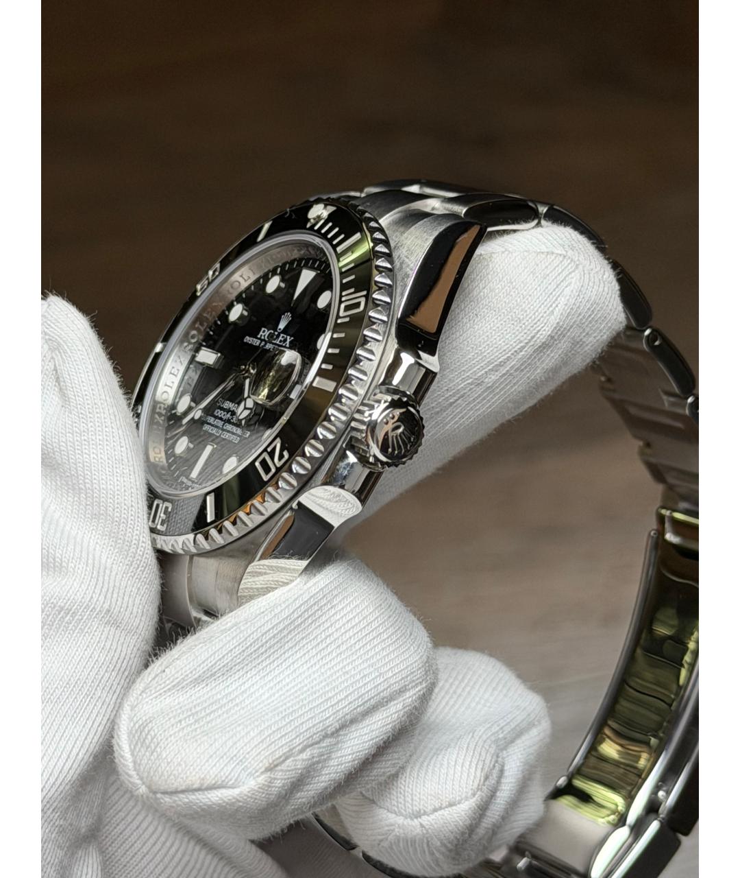 ROLEX Черные часы, фото 4