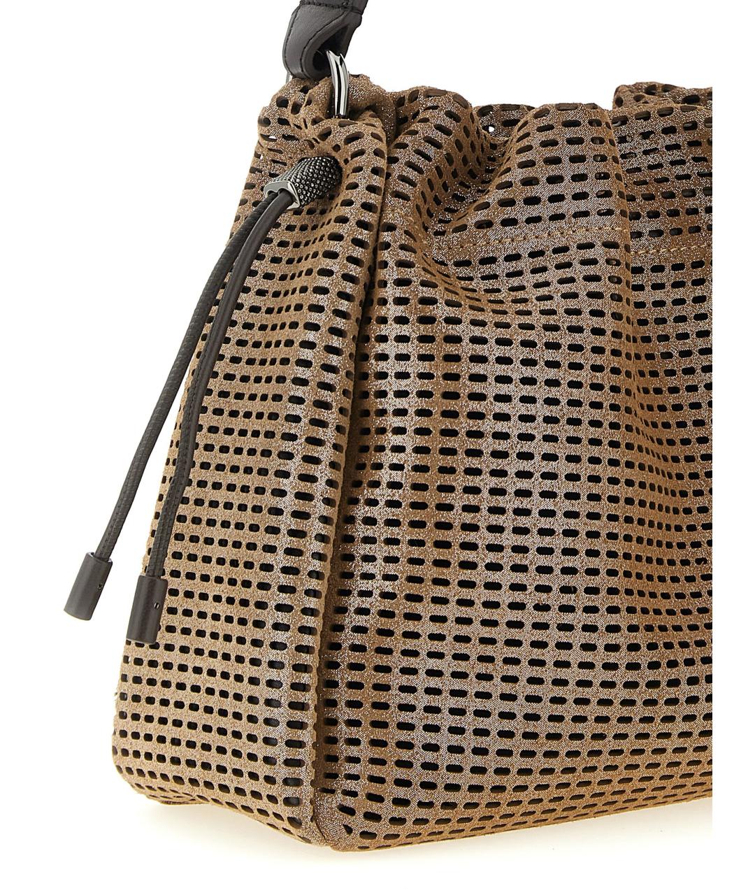 BRUNELLO CUCINELLI Коричневая кожаная сумка тоут, фото 3