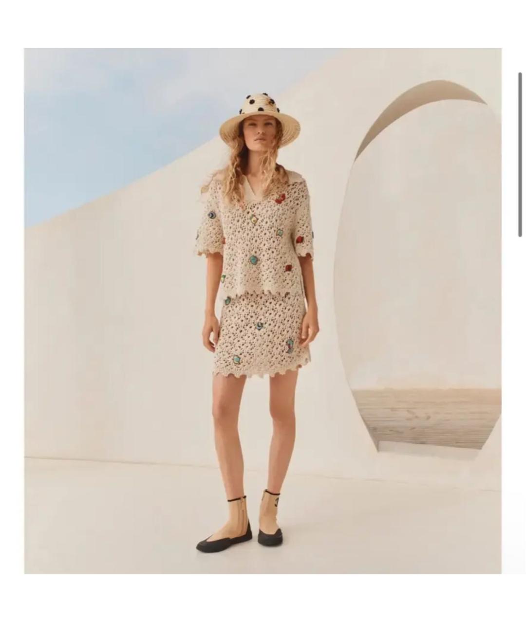 CHANEL Бежевая хлопковая шляпа, фото 4