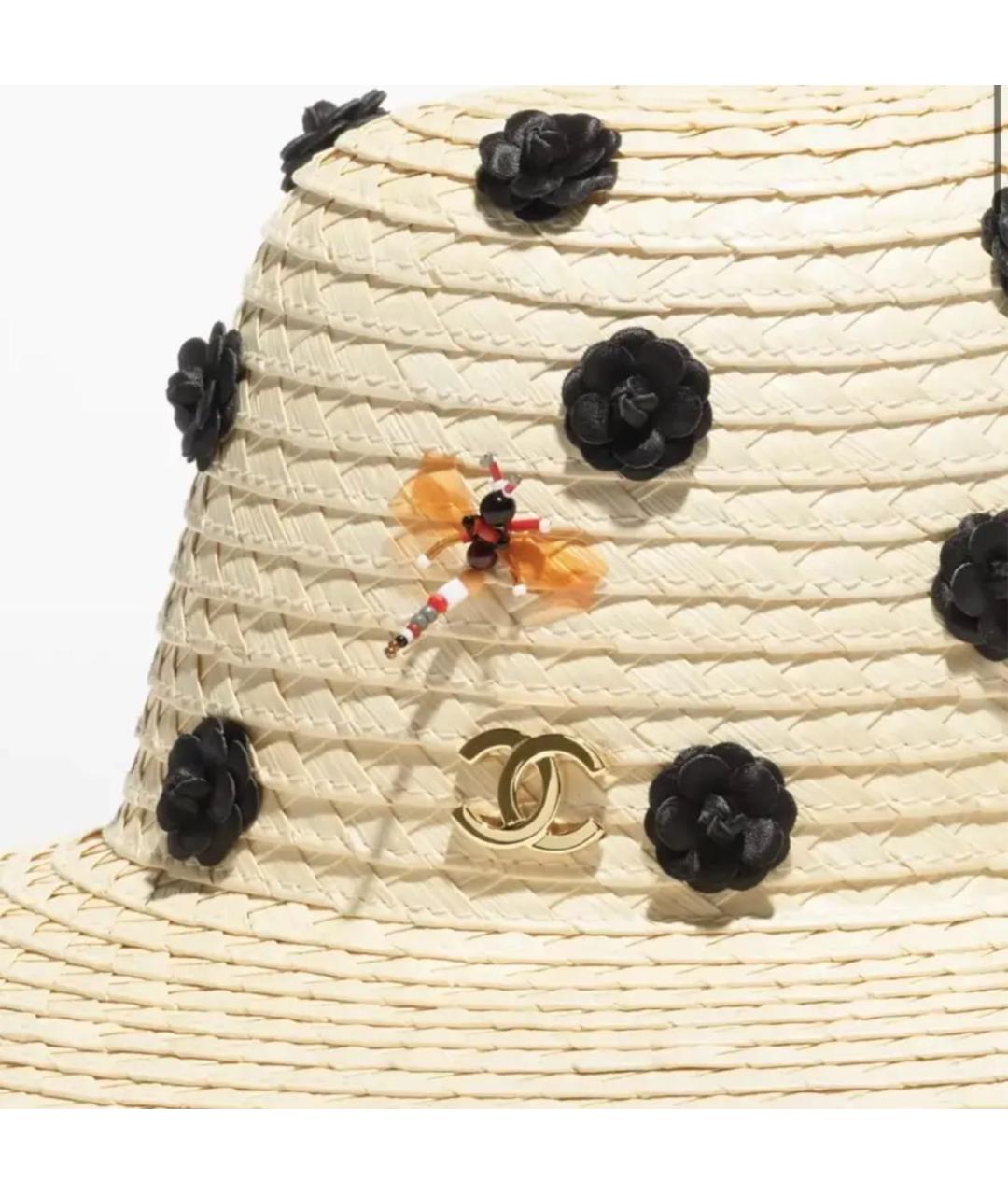 CHANEL Бежевая хлопковая шляпа, фото 3
