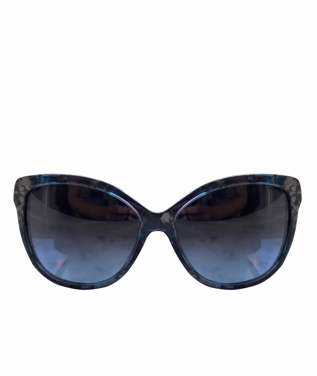 DOLCE&GABBANA Темно-синие пластиковые солнцезащитные очки, фото 1