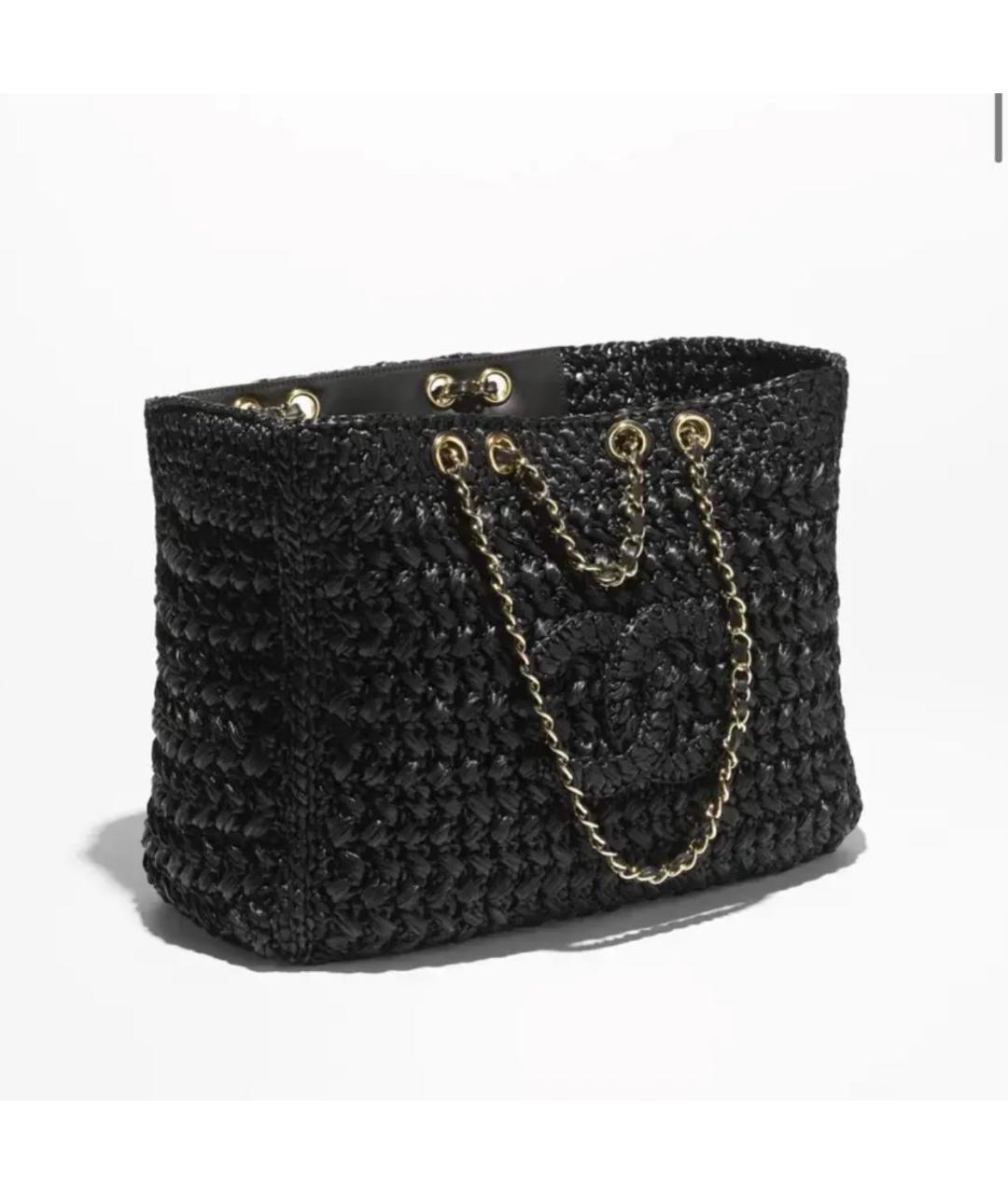 CHANEL Черная пелетеная сумка через плечо, фото 3