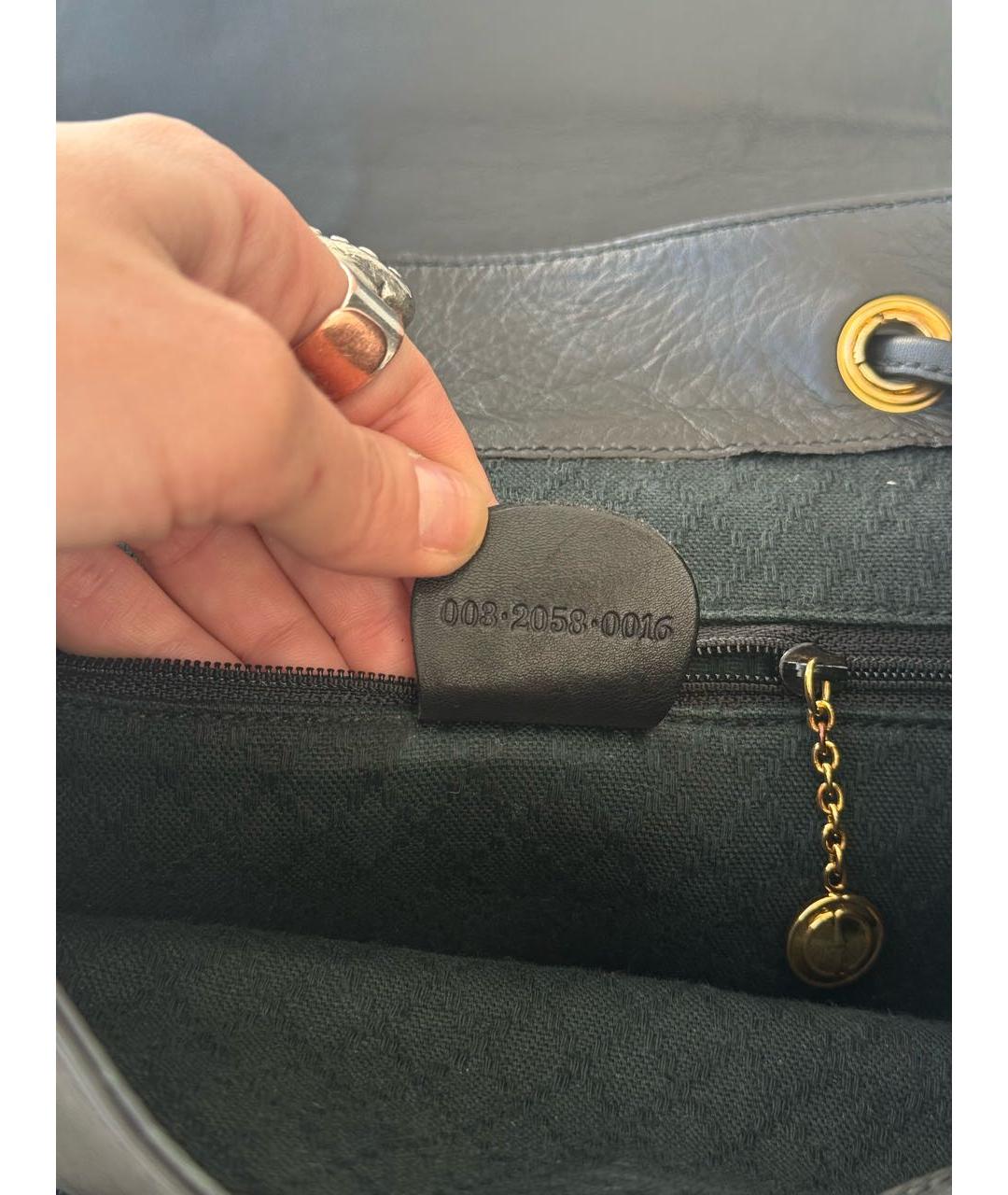 GUCCI Черный кожаный рюкзак, фото 7