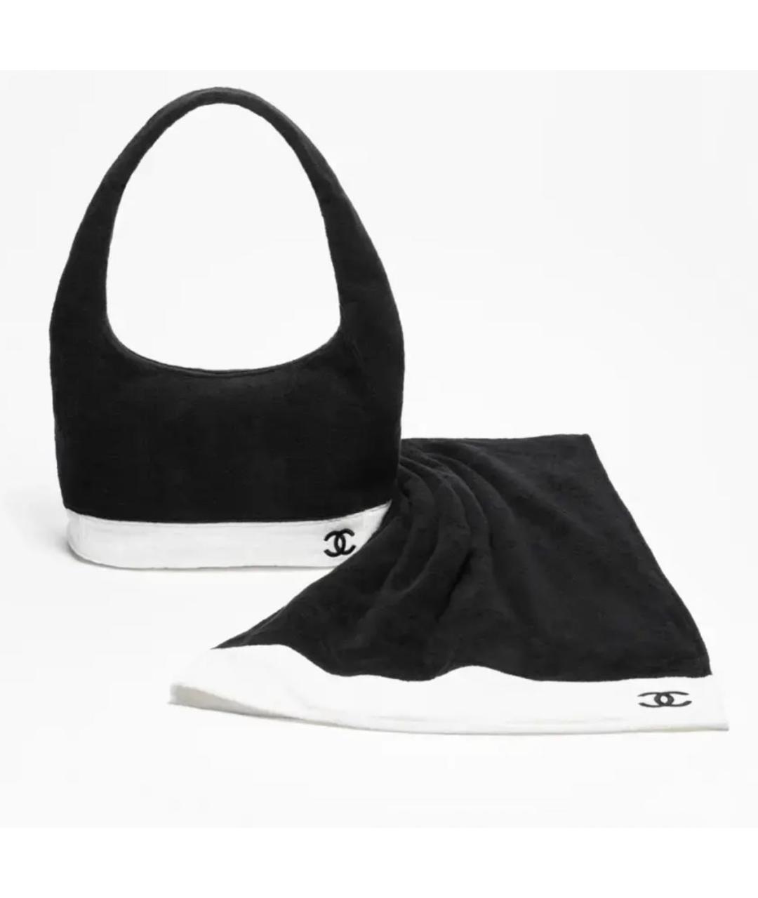 CHANEL Черная пляжная сумка, фото 2