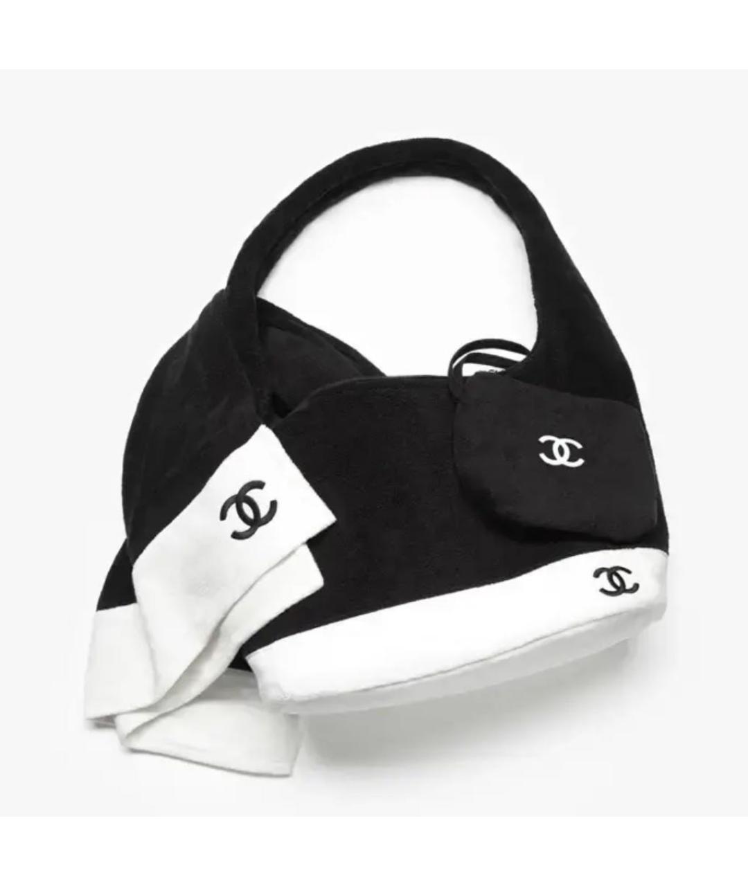CHANEL Черная пляжная сумка, фото 5