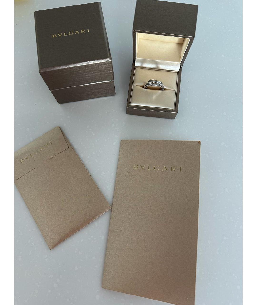 BVLGARI Белое кольцо из белого золота, фото 5