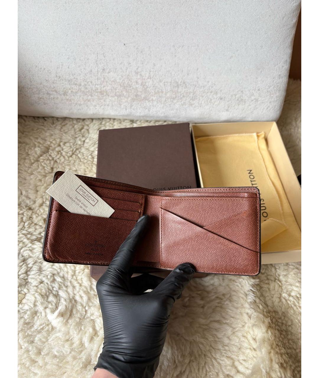 LOUIS VUITTON Коричневый кошелек, фото 3