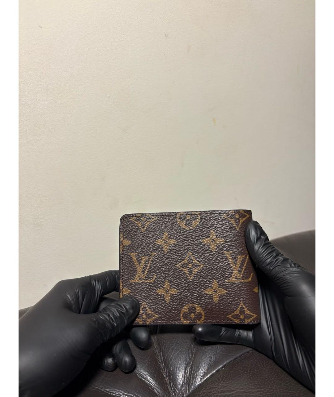 LOUIS VUITTON Коричневый кошелек, фото 2