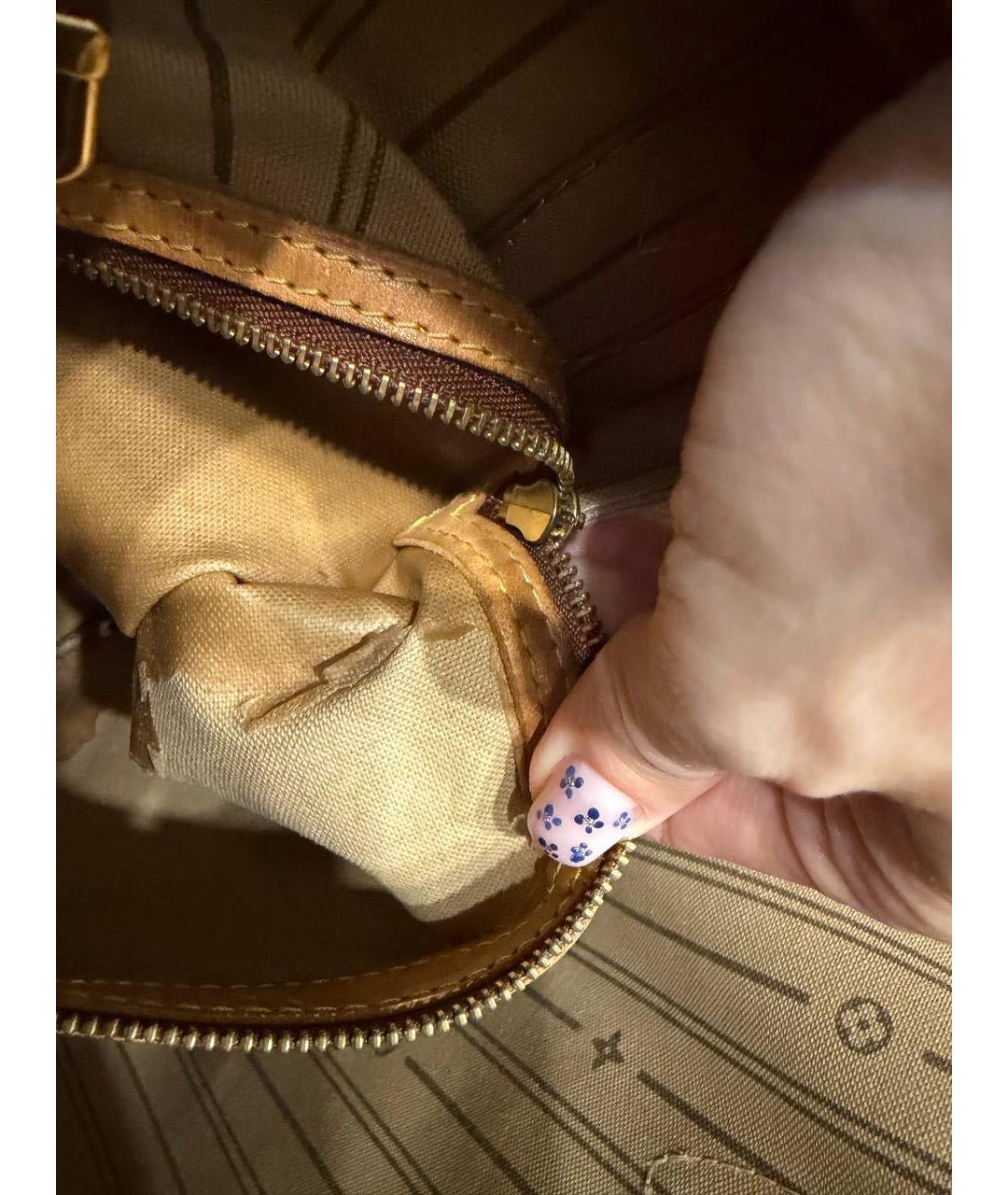 LOUIS VUITTON Коричневая сумка тоут, фото 5