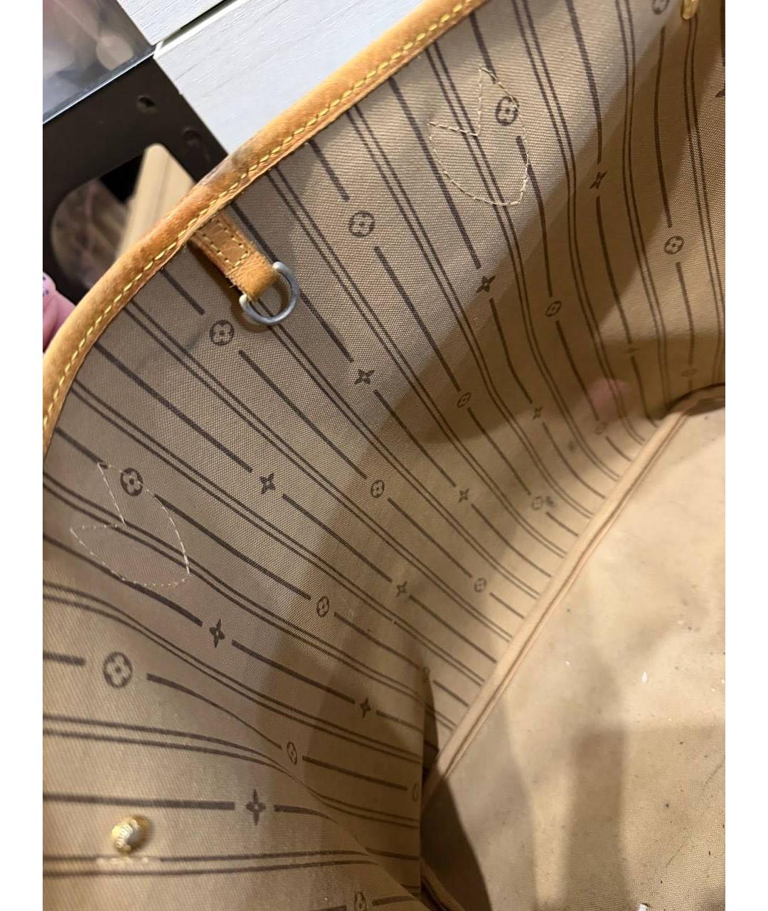 LOUIS VUITTON Коричневая сумка тоут, фото 4