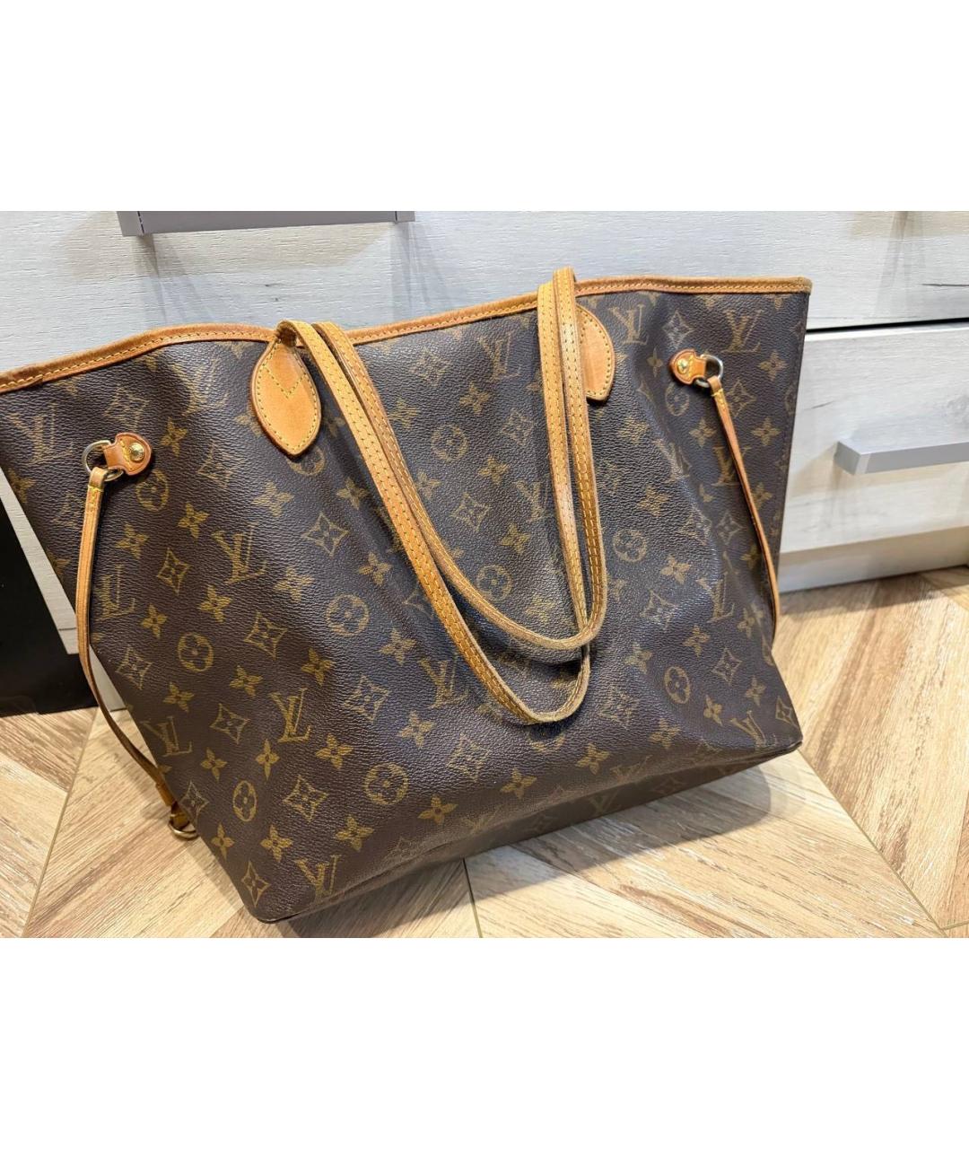LOUIS VUITTON Коричневая сумка тоут, фото 7