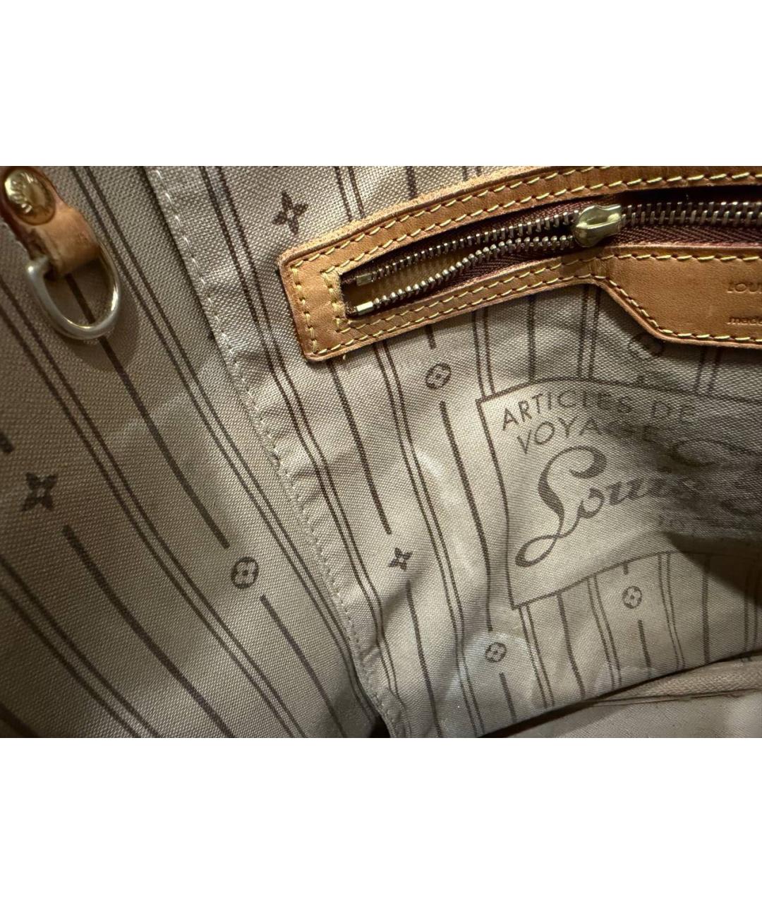 LOUIS VUITTON Коричневая сумка тоут, фото 6