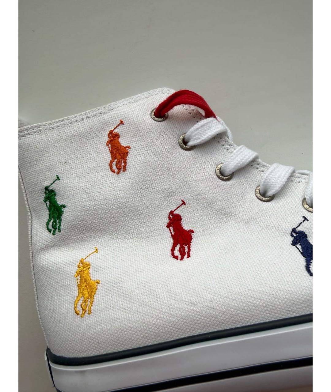 POLO RALPH LAUREN Мульти текстильные кеды, фото 4