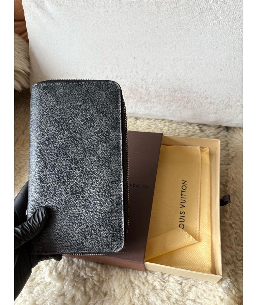 LOUIS VUITTON Черный кошелек, фото 6