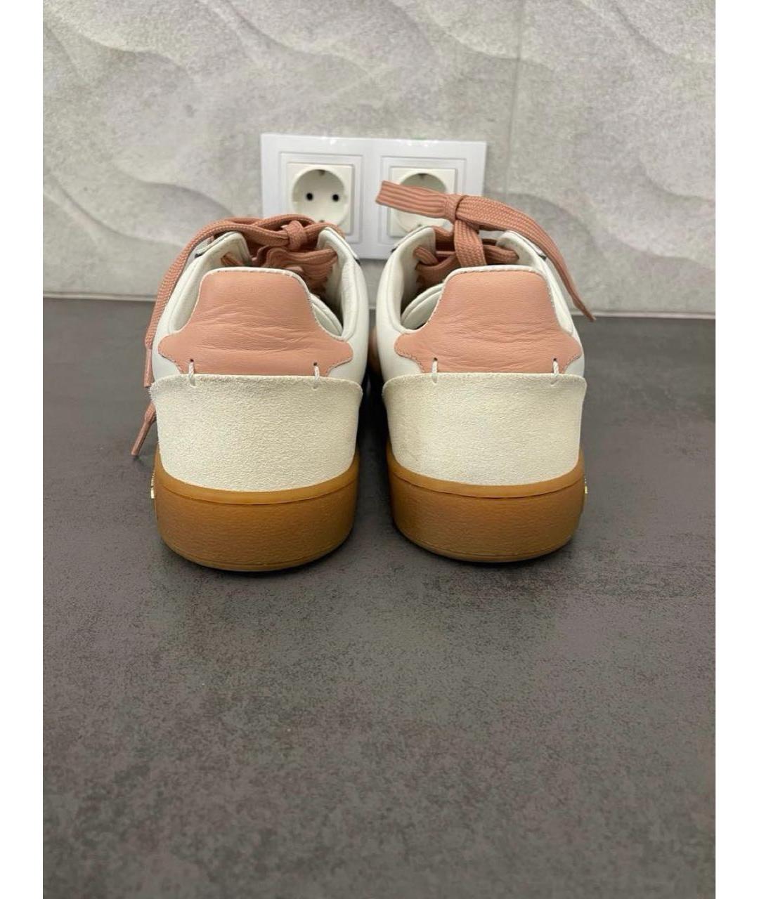 LOUIS VUITTON Белые кожаные кеды, фото 3