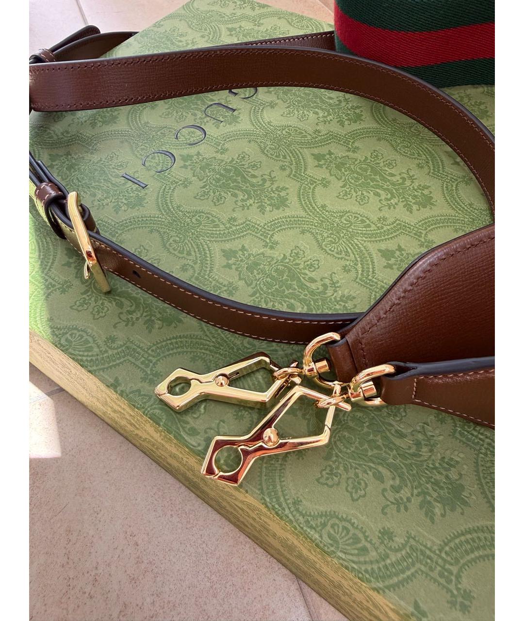 GUCCI Коричневая сумка через плечо, фото 7
