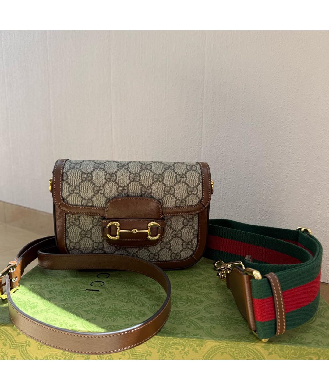 GUCCI Коричневая сумка через плечо, фото 5