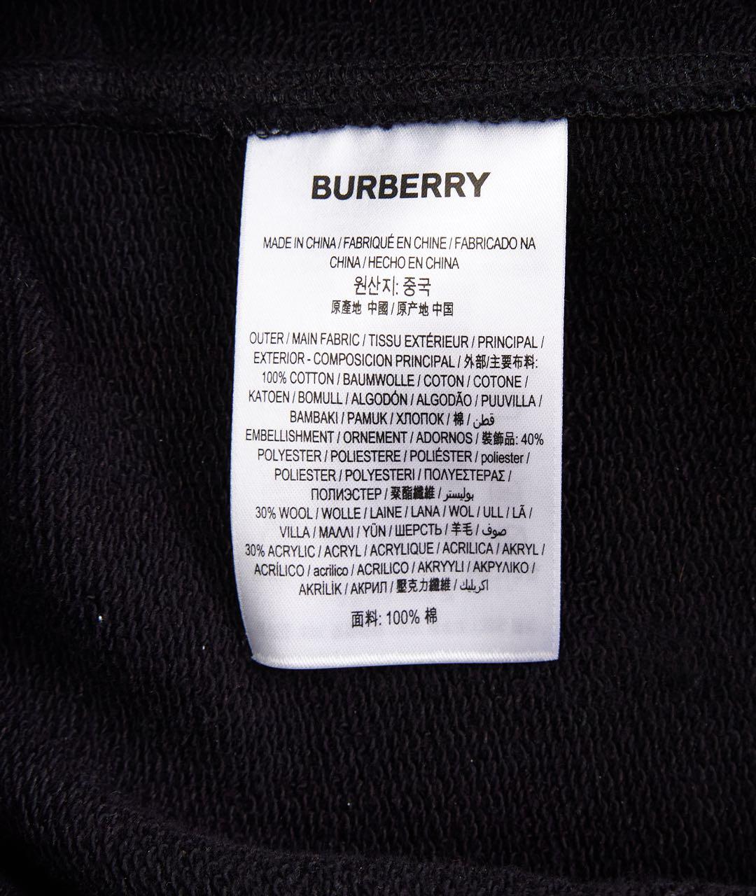 BURBERRY Черные хлопковые повседневные брюки, фото 2