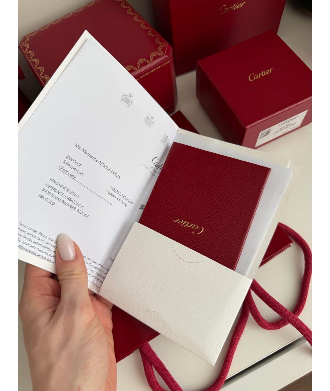 CARTIER Белое кольцо из белого золота, фото 6
