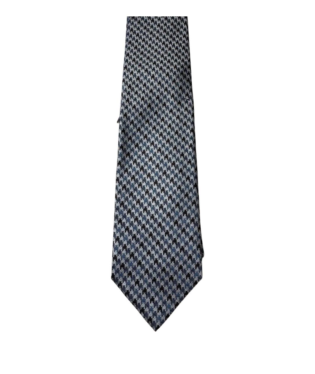 TOM FORD Серый шелковый галстук, фото 1