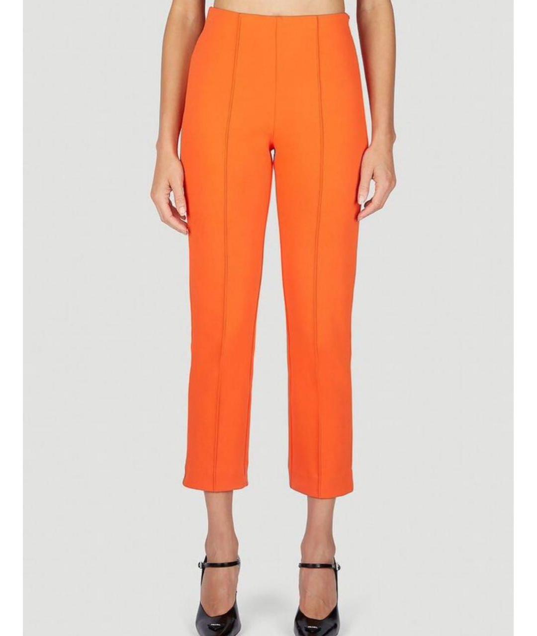 SPORTMAX Оранжевые брюки узкие, фото 6