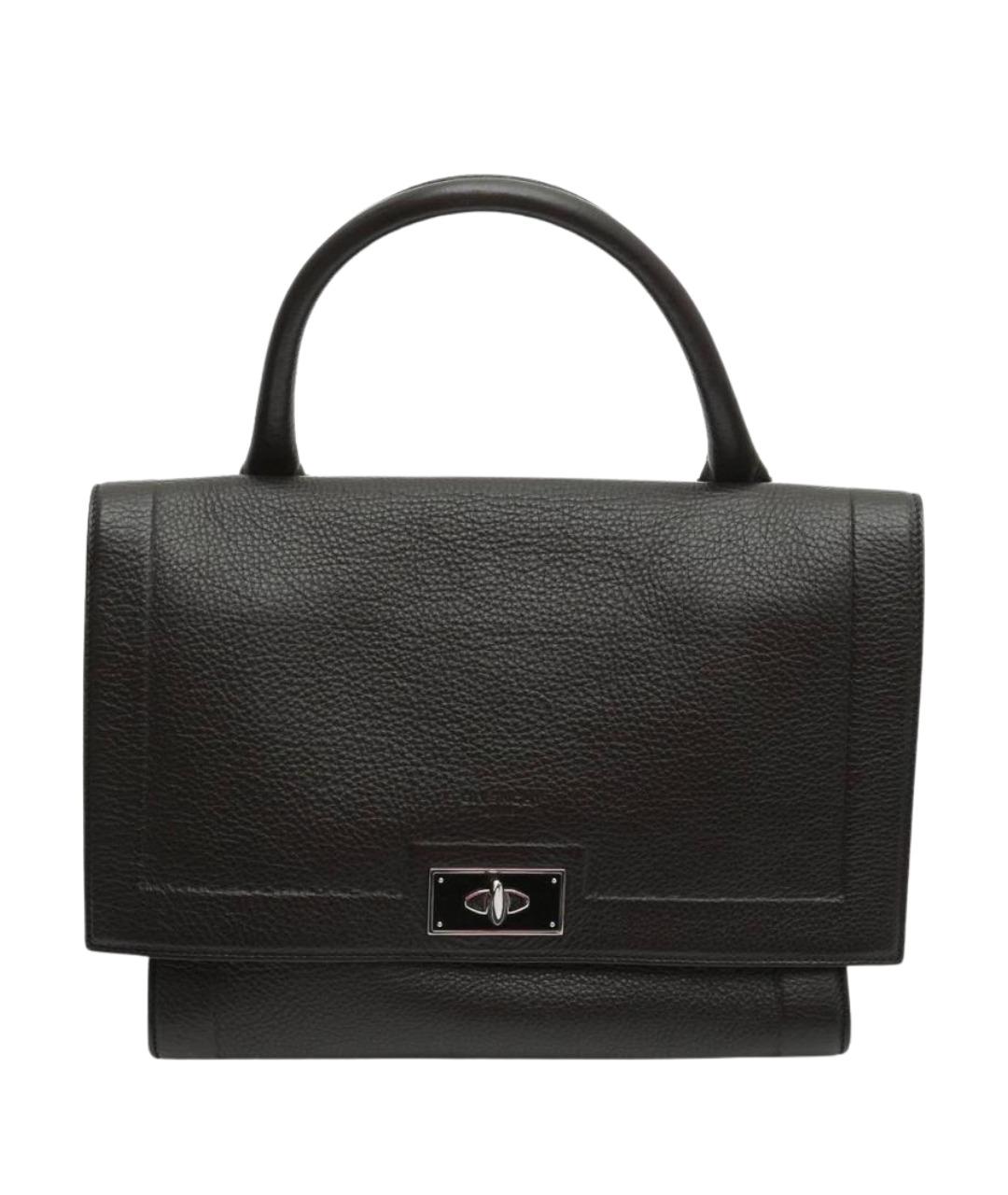 GIVENCHY Черная кожаная сумка с короткими ручками, фото 1