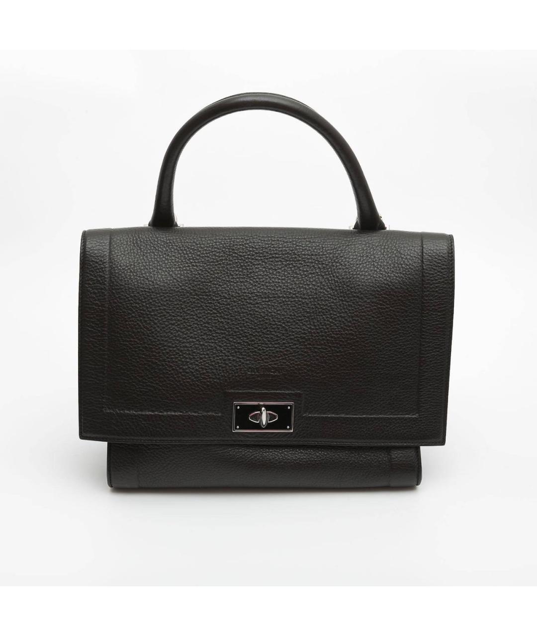 GIVENCHY Черная кожаная сумка с короткими ручками, фото 9