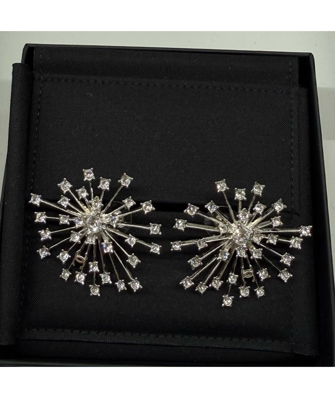 CHANEL Серебряные металлические серьги, фото 5