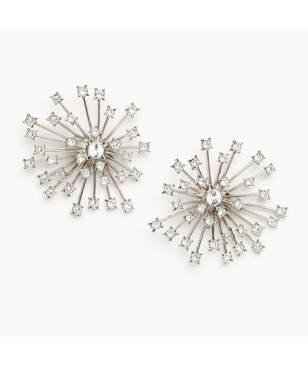 CHANEL Серебряные металлические серьги, фото 6