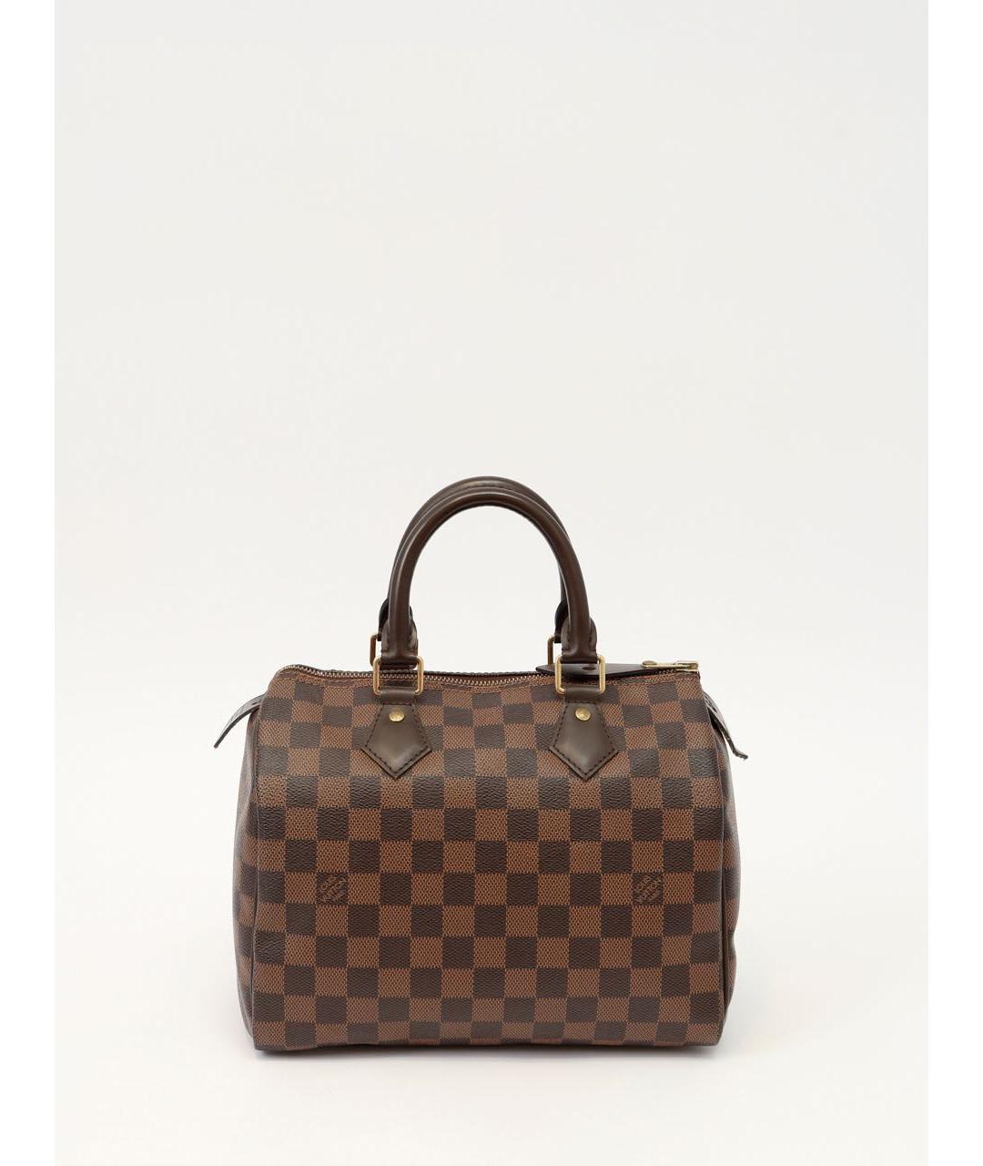 LOUIS VUITTON Коричневая кожаная сумка тоут, фото 9