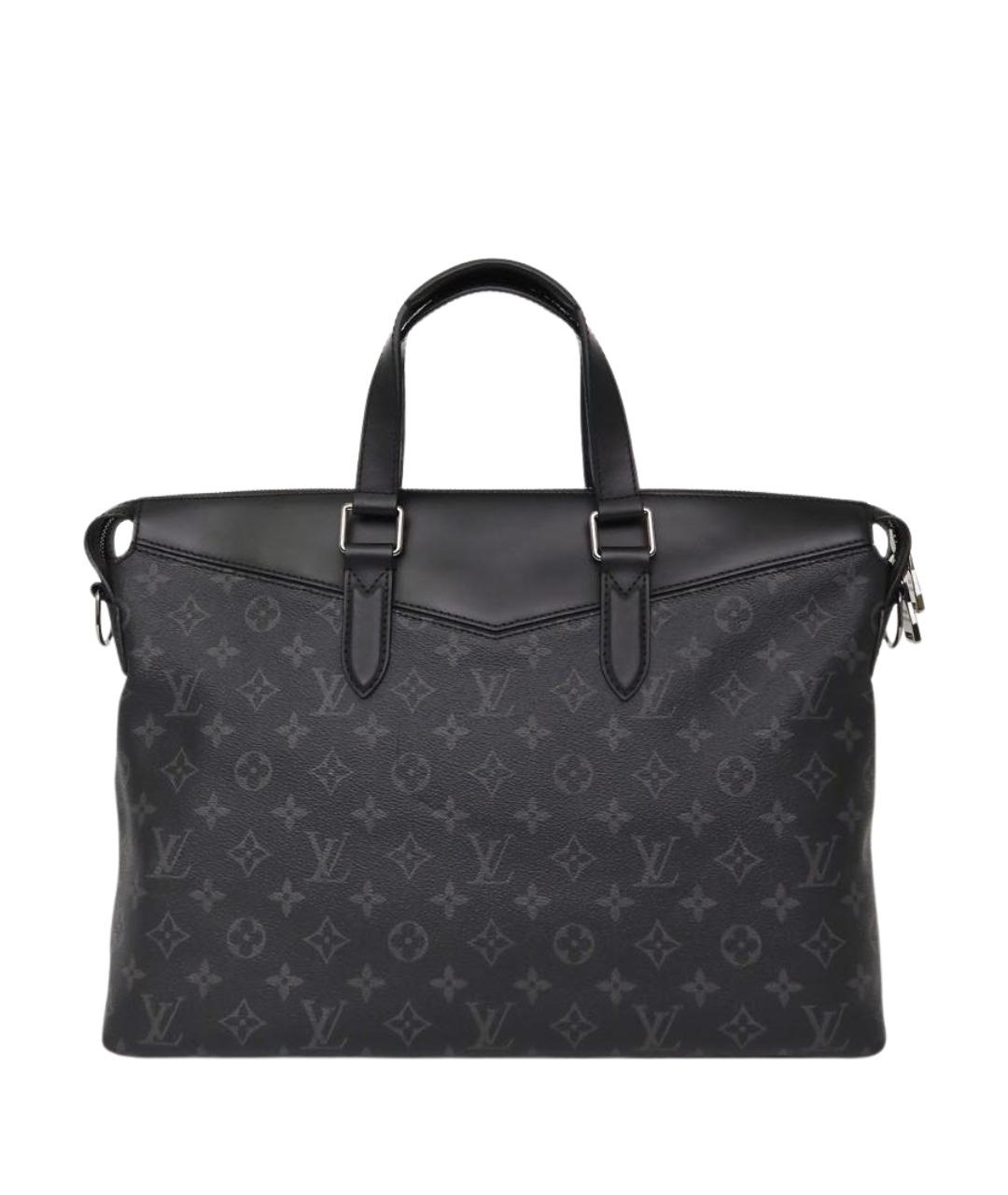 LOUIS VUITTON Черный кожаный портфель, фото 1