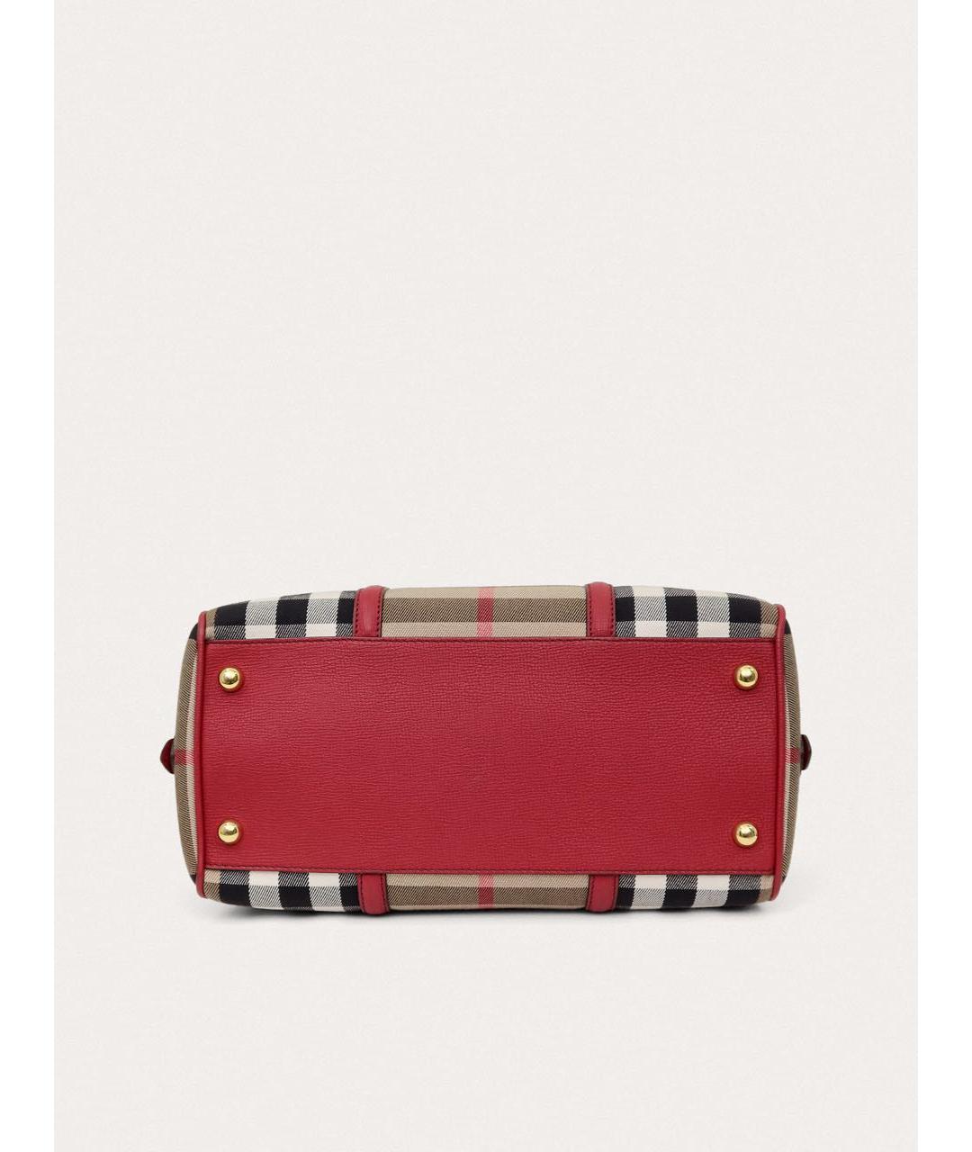 BURBERRY Бордовая кожаная сумка через плечо, фото 4