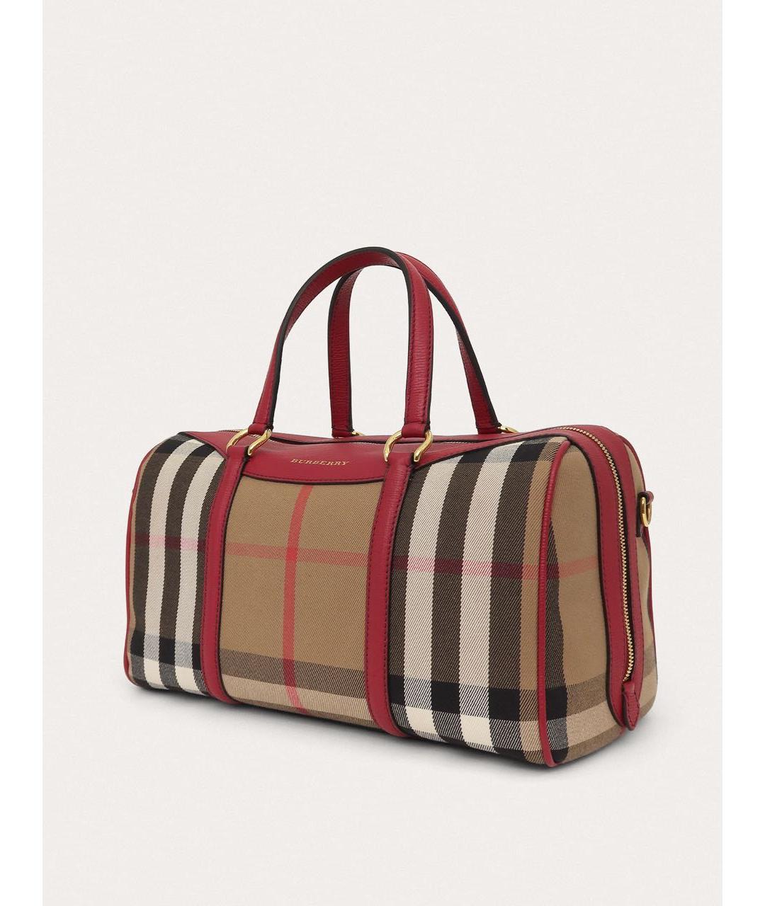 BURBERRY Бордовая кожаная сумка через плечо, фото 2