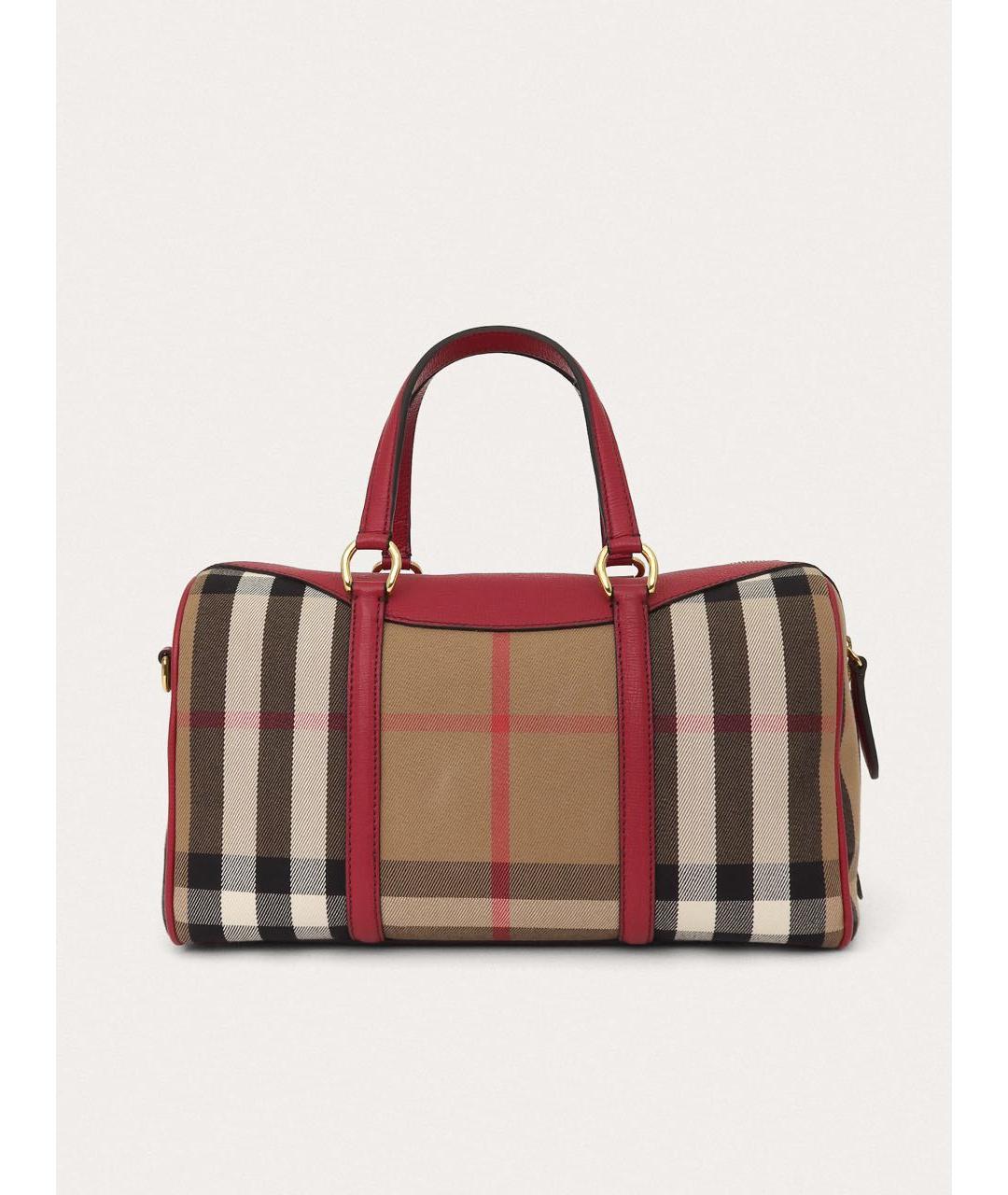 BURBERRY Бордовая кожаная сумка через плечо, фото 3
