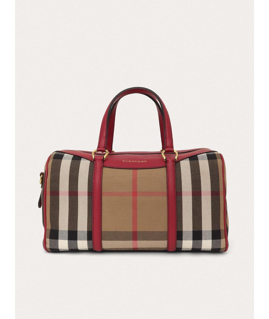 BURBERRY Бордовая кожаная сумка через плечо, фото 9