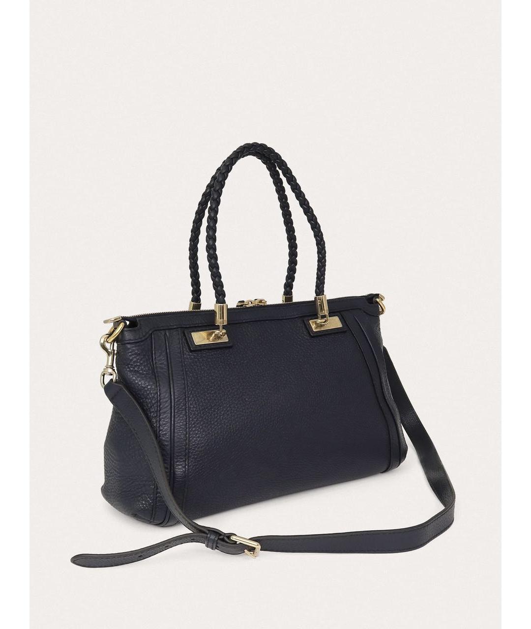 GUCCI Темно-синяя кожаная сумка через плечо, фото 2