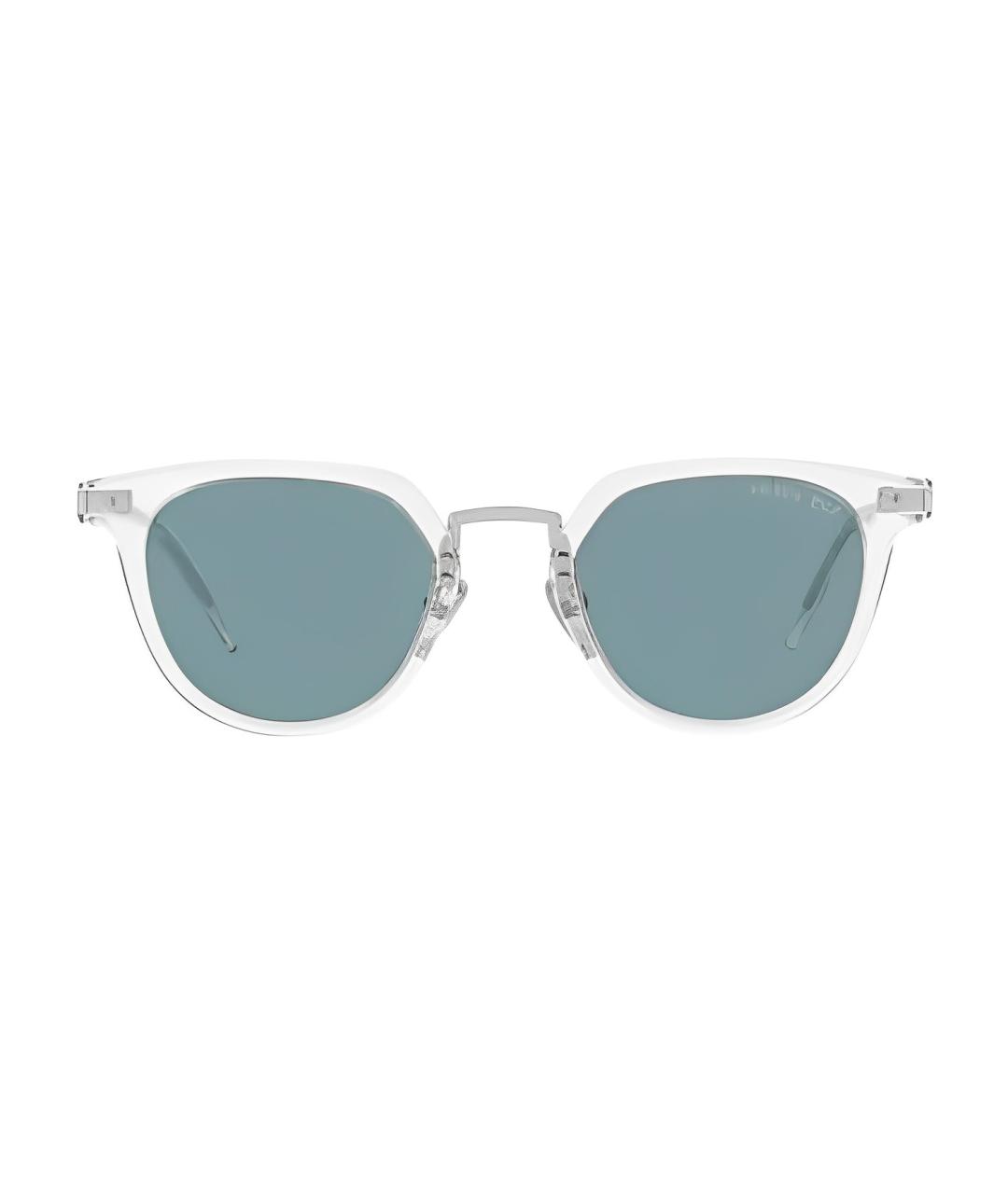 PRADA Синие пластиковые солнцезащитные очки, фото 1