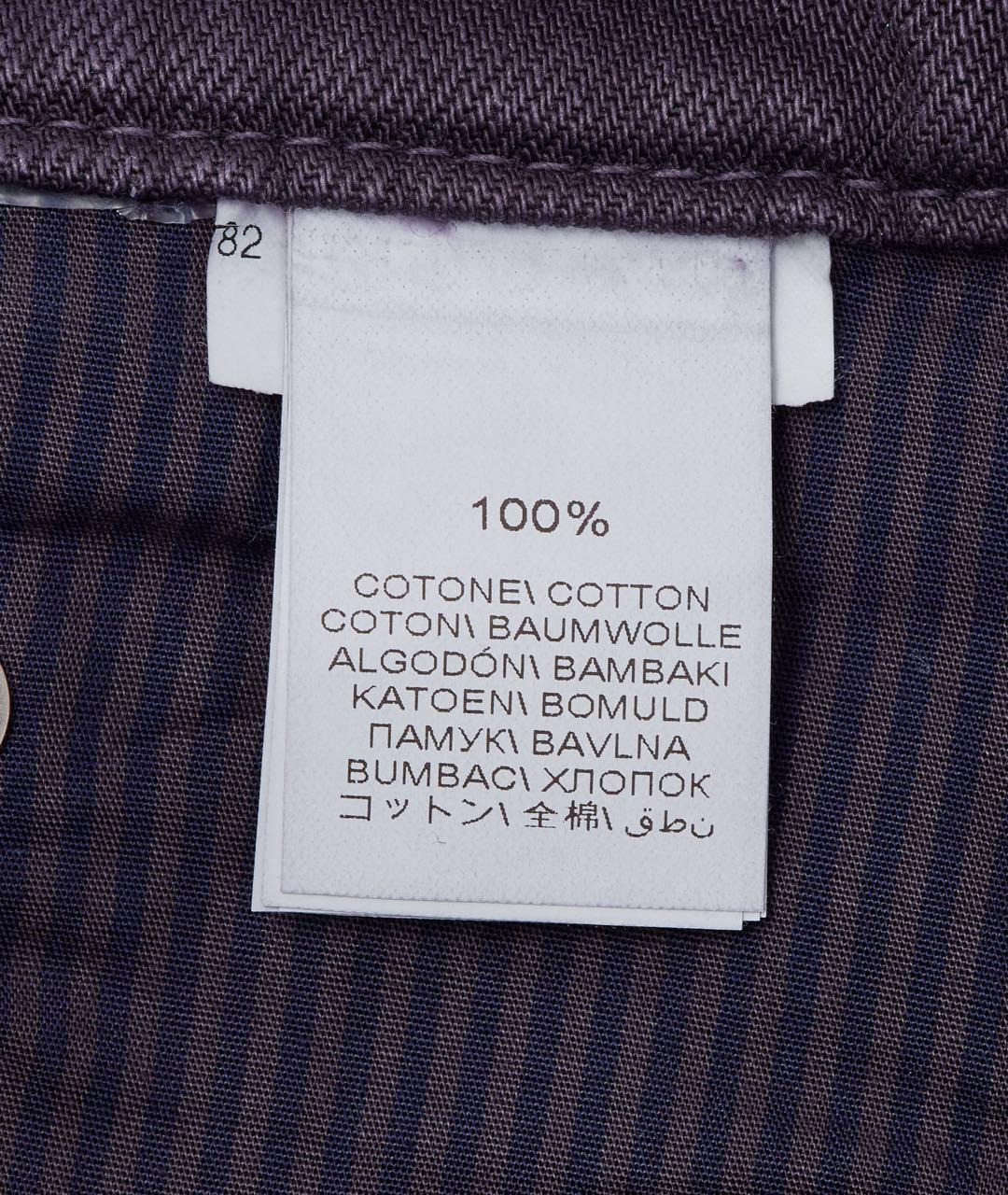 BRUNELLO CUCINELLI Фиолетовые хлопковые прямые джинсы, фото 3
