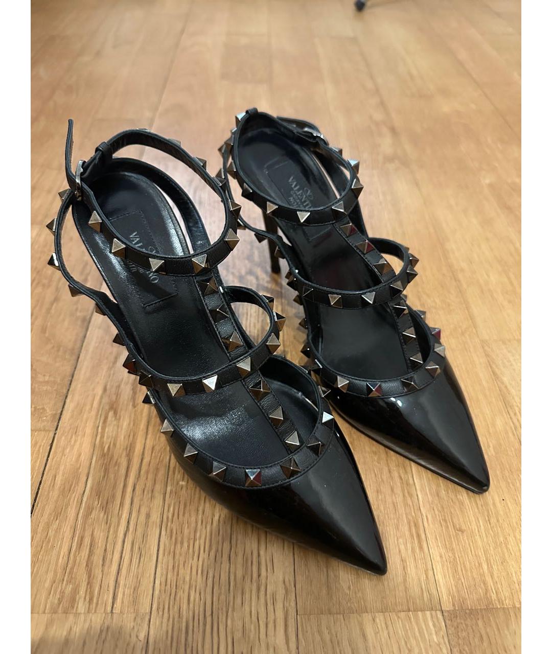 VALENTINO Черные туфли из лакированной кожи, фото 2