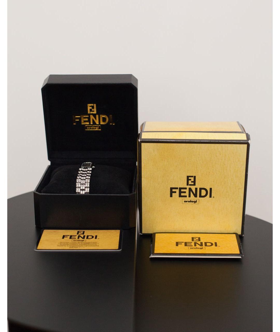 FENDI Серебряные стальные часы, фото 2
