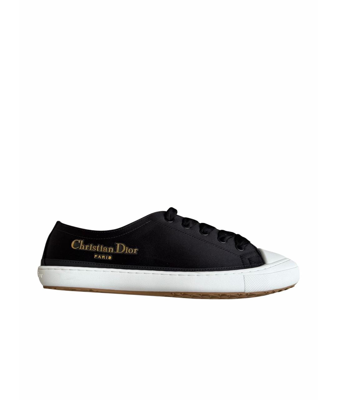 CHRISTIAN DIOR Черные текстильные кроссовки, фото 1