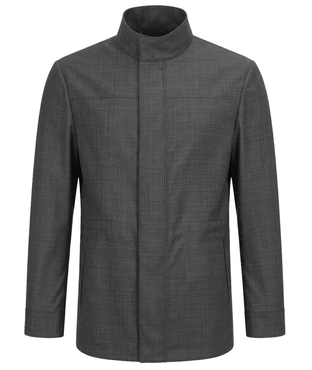 CANALI Серая шерстяная куртка, фото 1