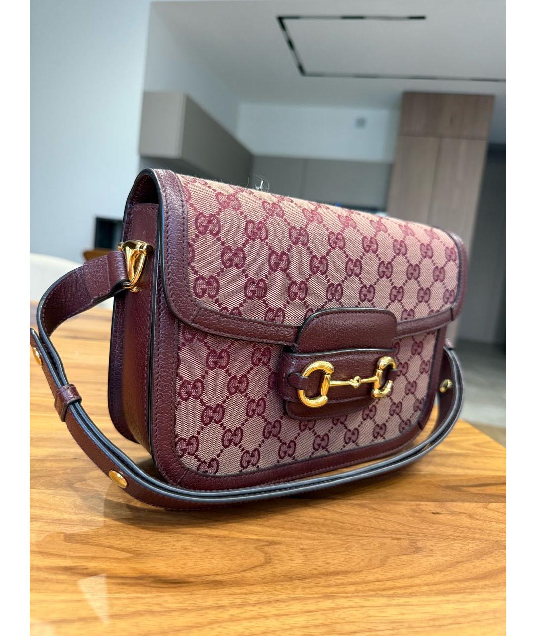 GUCCI Бордовая сумка через плечо, фото 2