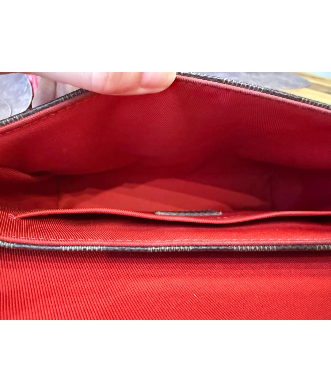 LOUIS VUITTON Коричневая сумка с короткими ручками, фото 4