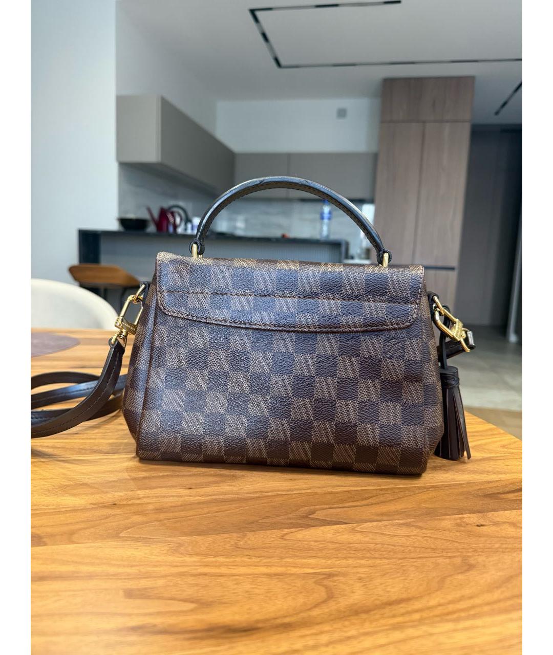 LOUIS VUITTON Коричневая сумка с короткими ручками, фото 3